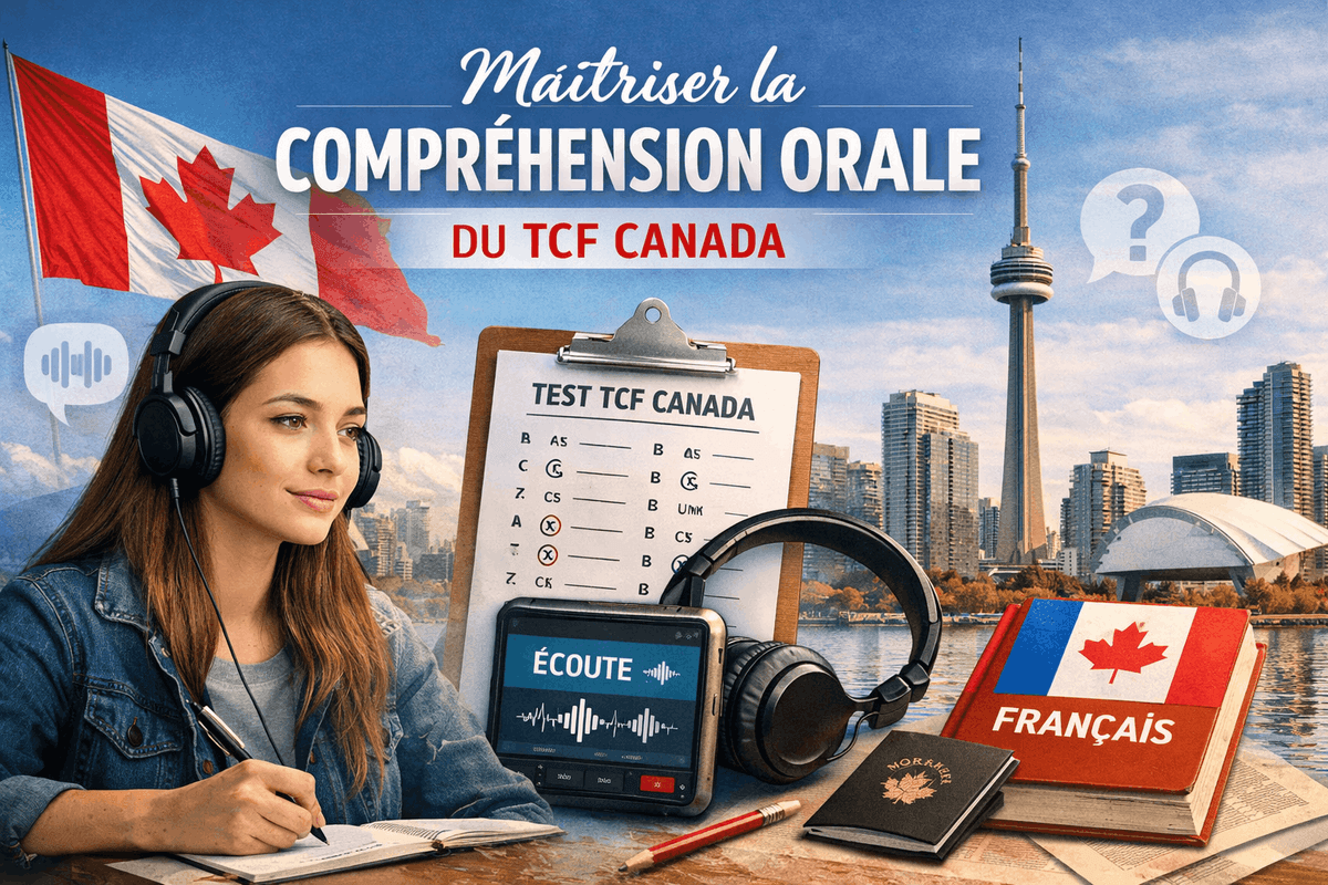 TCF Canada Compréhension Orale : Exercices d'entraînement et tests blancs