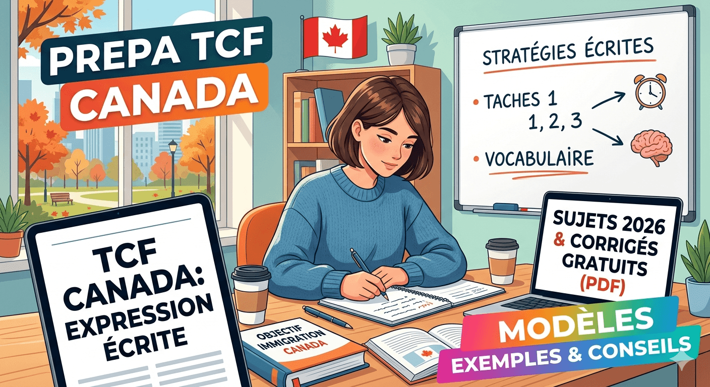 TCF Canada Expression Écrite : Sujets 2026 et Corrigés Gratuits (PDF)