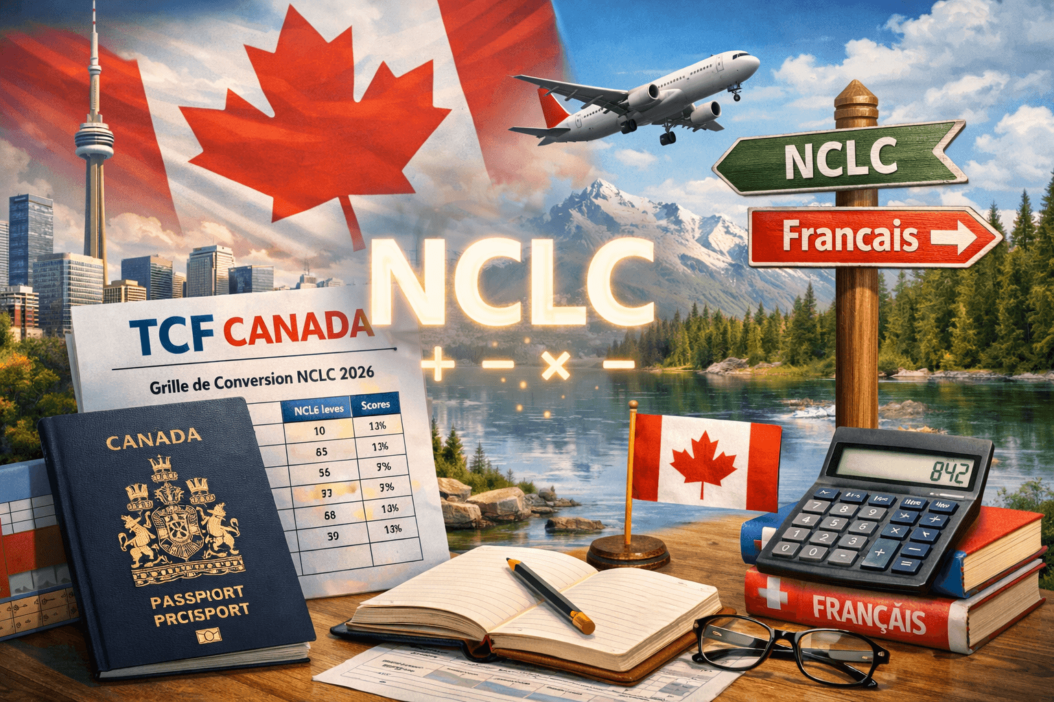 Calcul des points TCF Canada : Grille de conversion NCLC 2026